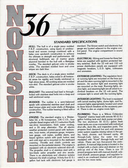 Hinterhoeller Nonsuch 36 Specification Brochure