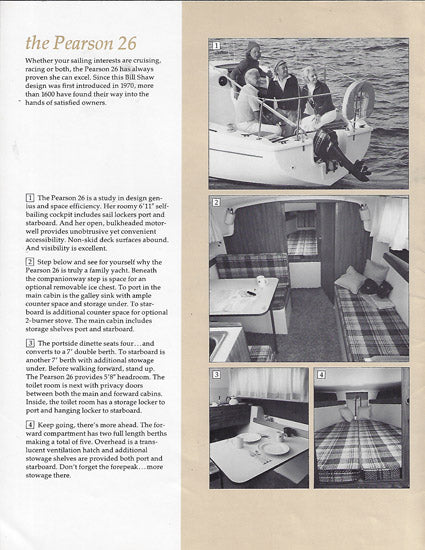 Pearson 26 Brochure
