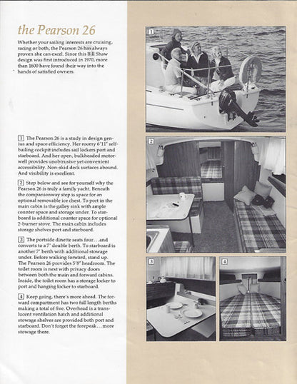 Pearson 26 Brochure