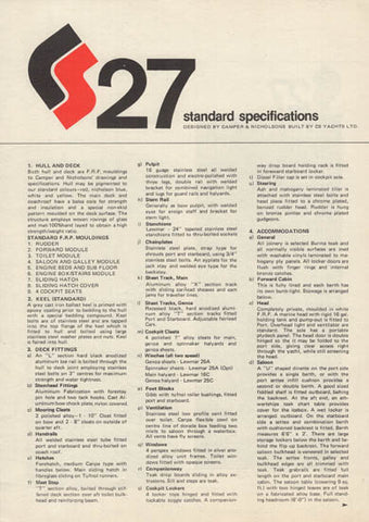 CS 27 Specification Brochure