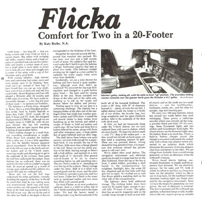 Pacific Seacraft Flicka Small Boat Journal Magazine Reprint Brochure