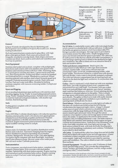 Moody Eclipse 33 Brochure Package