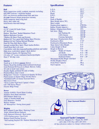 Seaward Eagle 32 Brochure