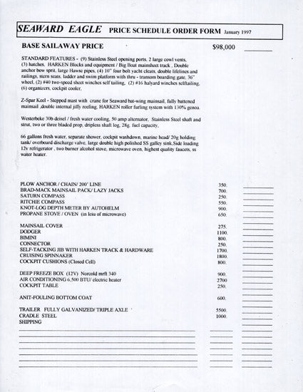 Seaward Eagle 32 Brochure