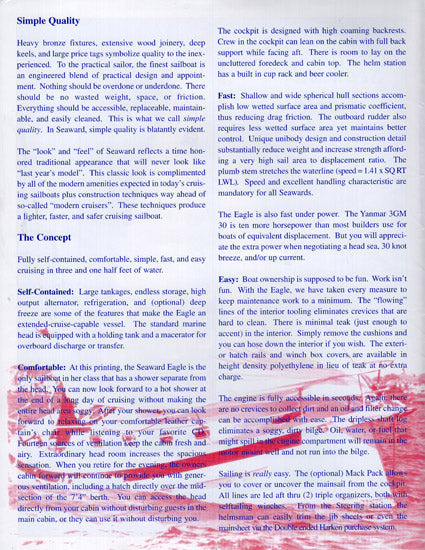Seaward Eagle 32 Brochure