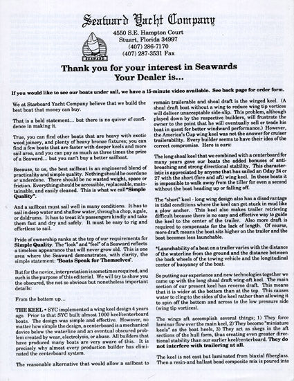 Seaward 23 & 25 Brochure
