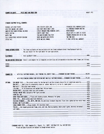Seaward 23 & 25 Brochure