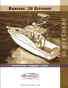 Rampage 30 Offshore Specification Brochure