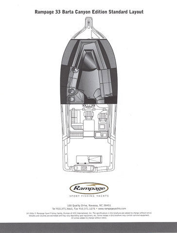 Rampage 33 Barta Canyon Edition Specification Brochure