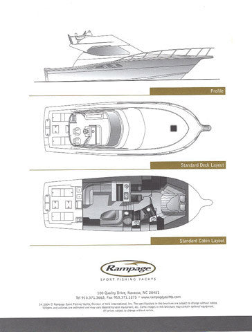 Rampage 45 Convertible Specification Brochure