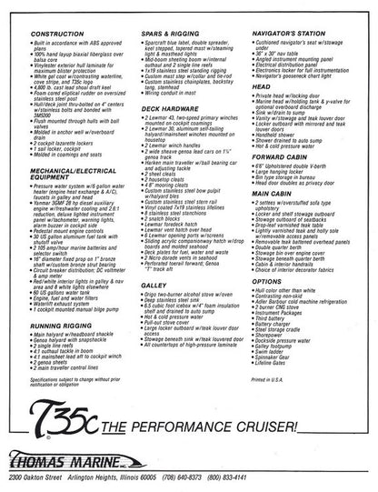 Thomas 35C Specification Brochure