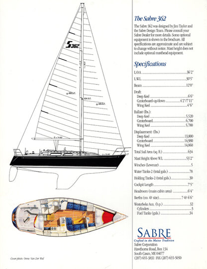 Sabre 362 Brochure