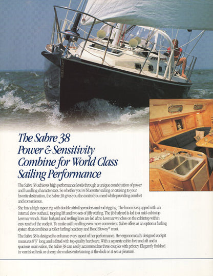 Sabre 38 Mark II Brochure
