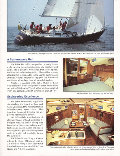Sabre 38 Mark II Brochure Package