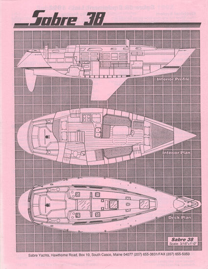 Sabre 38 Mark II Brochure Package