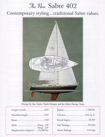 Sabre 402 Preliminary Brochure