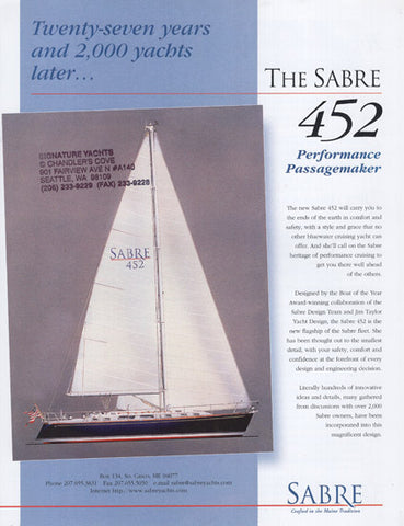 Sabre 452 Preliminary Brochure