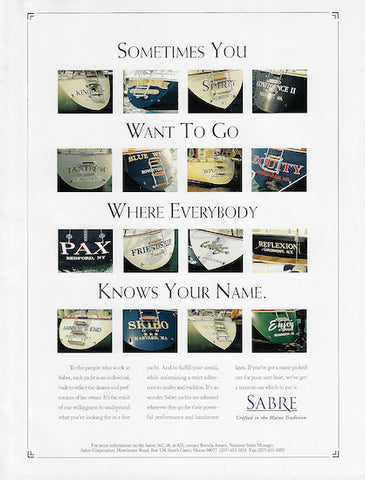 Sabre Everybody Knows Your Name Brochure