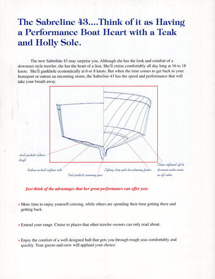 Sabreline 43 Preliminary Brochure