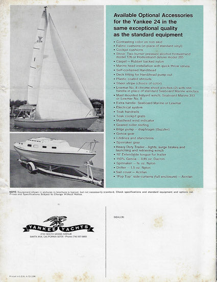 Yankee 24 Brochure