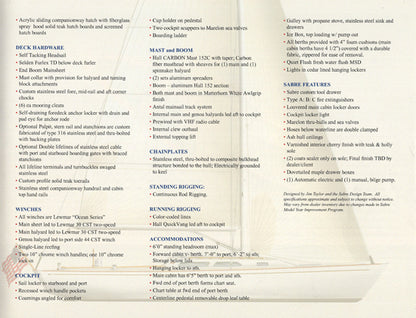 Sabre 36 Spirit Preliminary Brochure