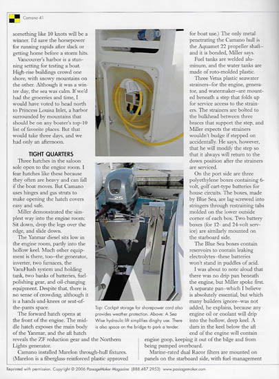 Camano 41 PassageMaker Magazine Reprint Brochure