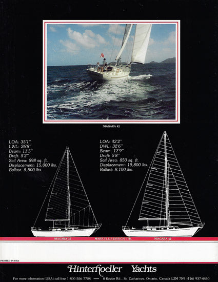 Hinterhoeller Niagara 35 & 42 Brochure