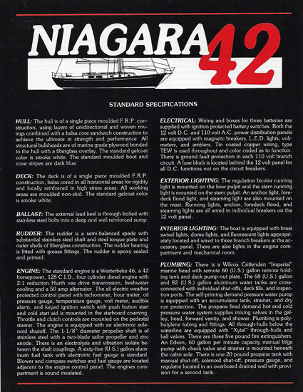 Hinterhoeller Niagara 42 Specification Brochure