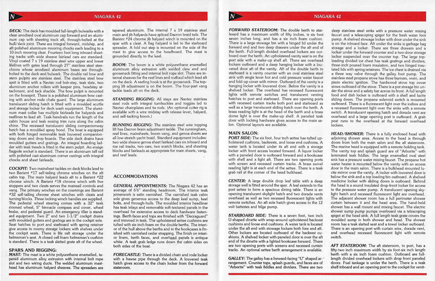 Hinterhoeller Niagara 42 Specification Brochure