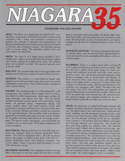 Hinterhoeller Niagara 35 Specification Brochure