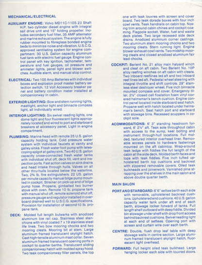 Hinterhoeller Nonsuch 30 Specification Brochure