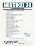 Hinterhoeller Nonsuch 30 Specification Brochure