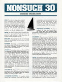 Hinterhoeller Nonsuch 30 Specification Brochure