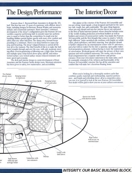 Pearson 38 Convertible Specification Brochure