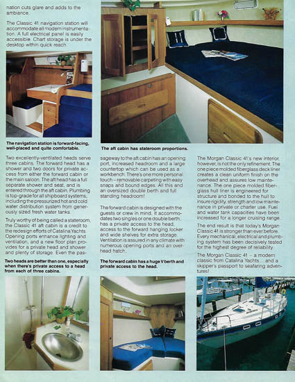 Catalina Morgan 41 Classic Brochure