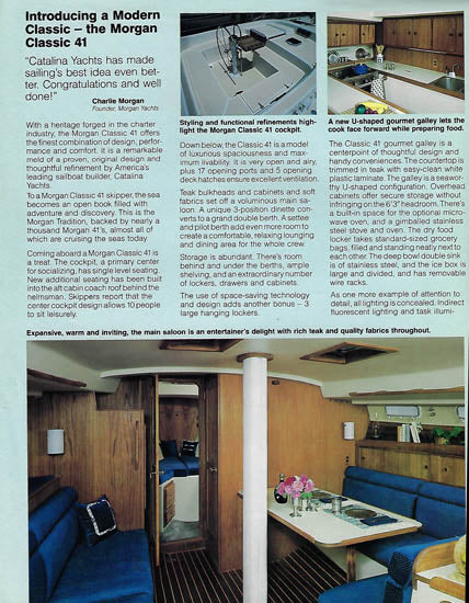 Catalina Morgan 41 Classic Brochure