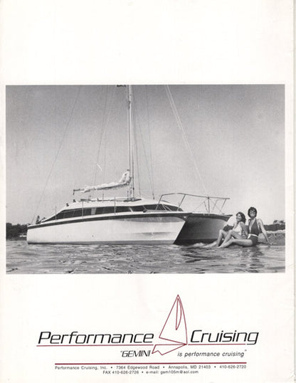 Performance Cruising Gemini Folder Brochure