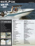 Sea Fox 216 Dual Console and 256 Center Console Brochure