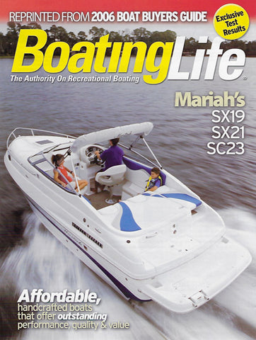 Mariah SX19, SX21, SC23 Boating Life Magazine Reprint Brochure