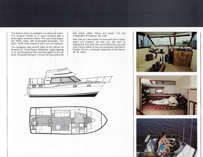 Carver 32 Aft Cabin Brochure