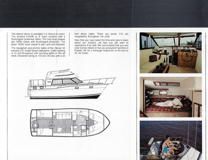 Carver 32 Aft Cabin Brochure