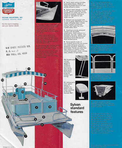 Sylvan 1974 Pontoon Brochure