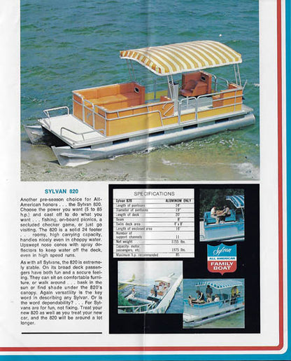 Sylvan 1974 Pontoon Brochure