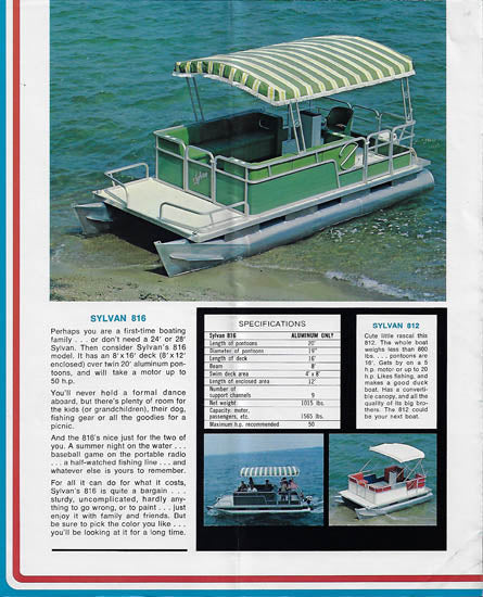 Sylvan 1974 Pontoon Brochure