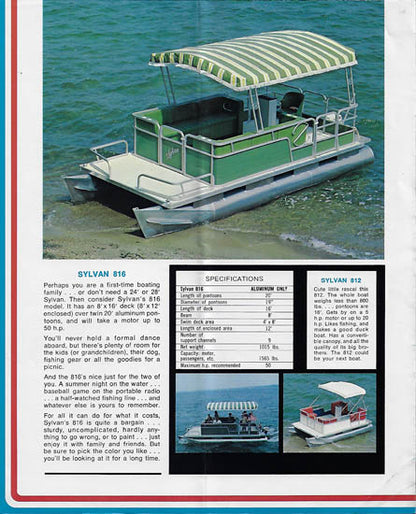 Sylvan 1974 Pontoon Brochure