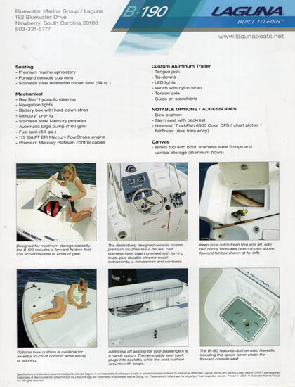Laguna B-190 Brochure