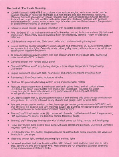 Island Packet SP Cruiser Specification Brochure
