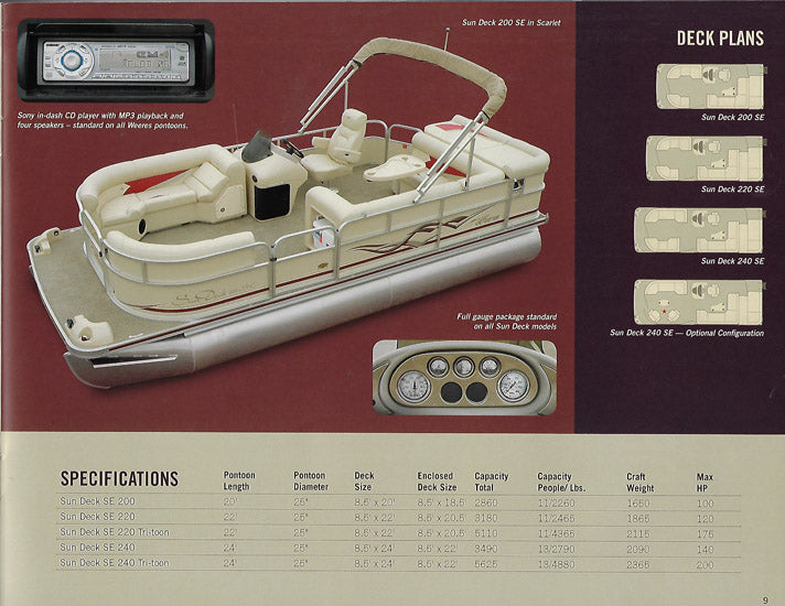 Weeres 2007 Pontoon Brochure