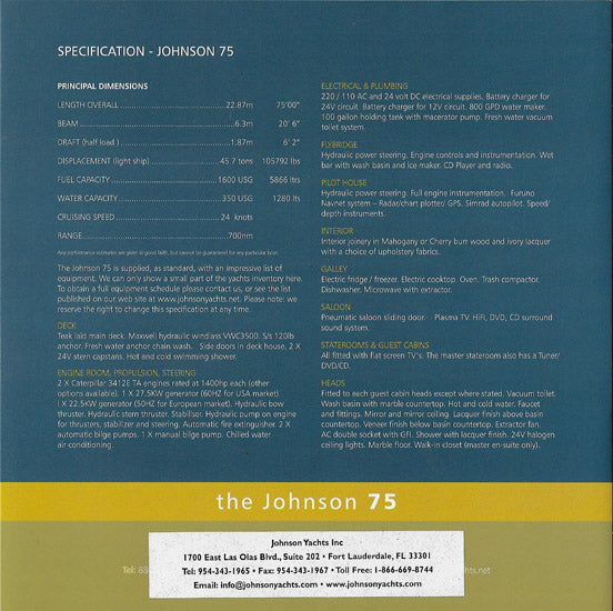 Johnson 75 Brochure