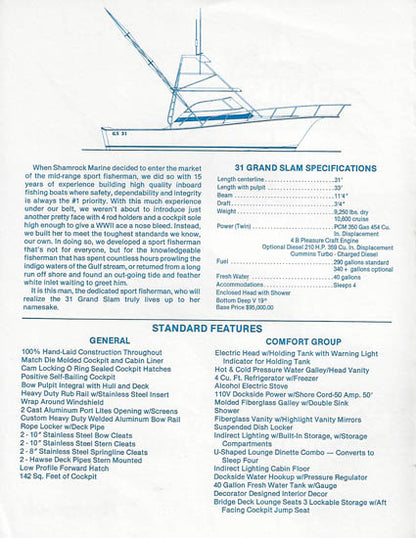 Shamrock Grand Slam 31 Brochure
